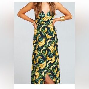 Show Me Your MuMu Banana Leaf Midi Dress